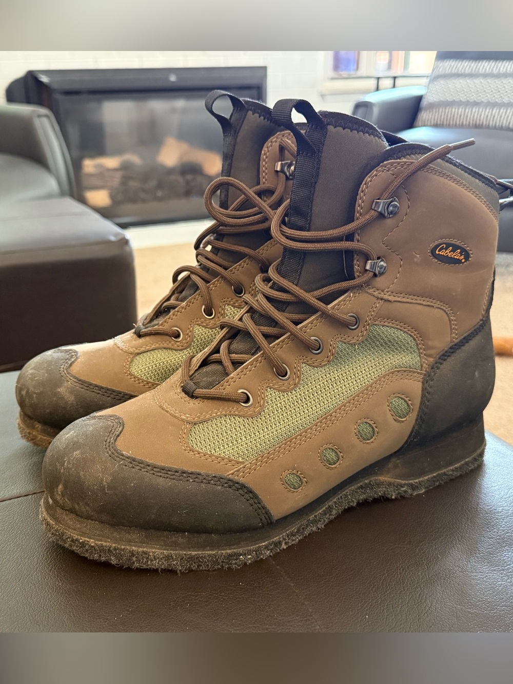 M’s 10D Fly Fishing Boots - Cabela’s - worn once